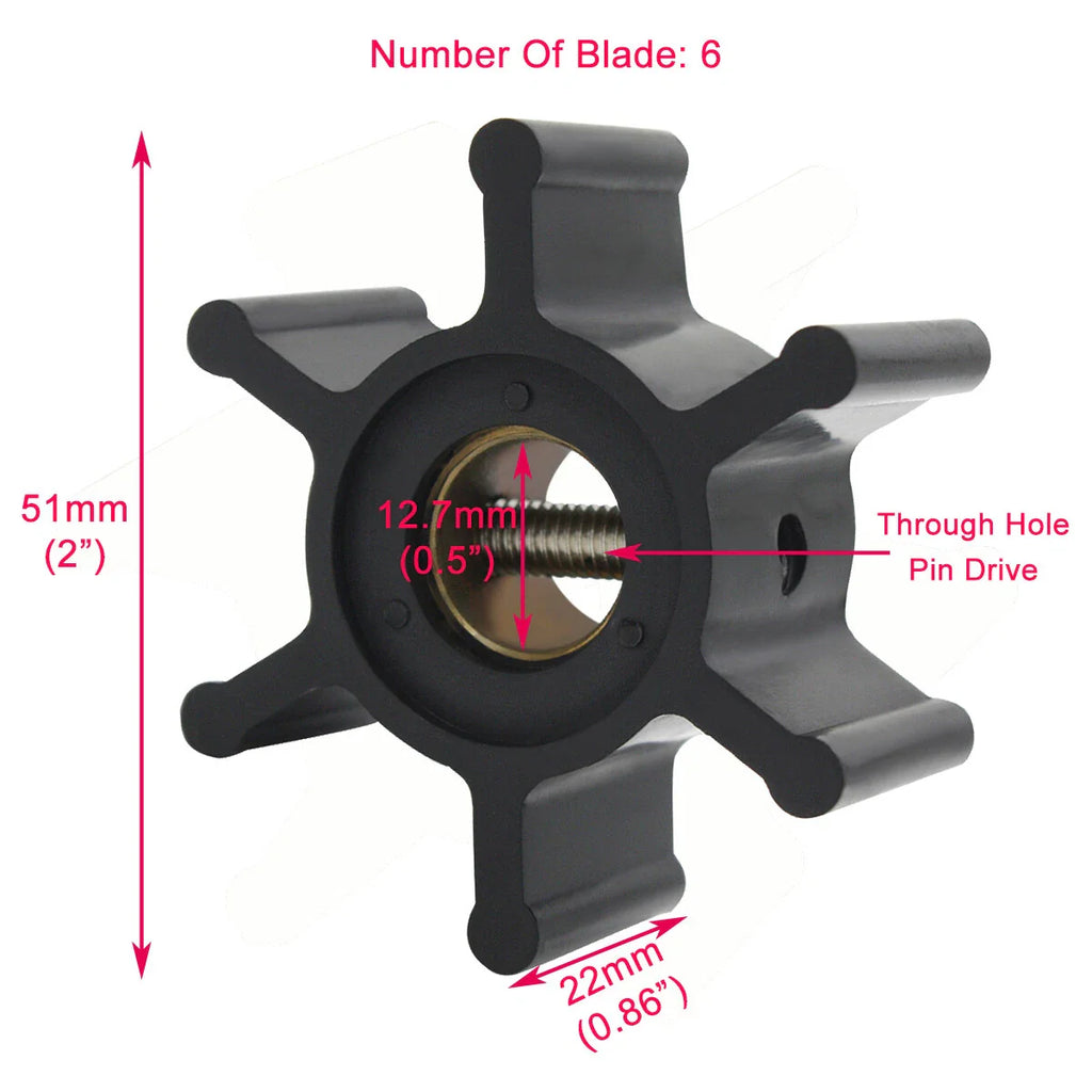 Flexible Impeller Kit for JABSCO Johnson 500116/09-1026B/24880194