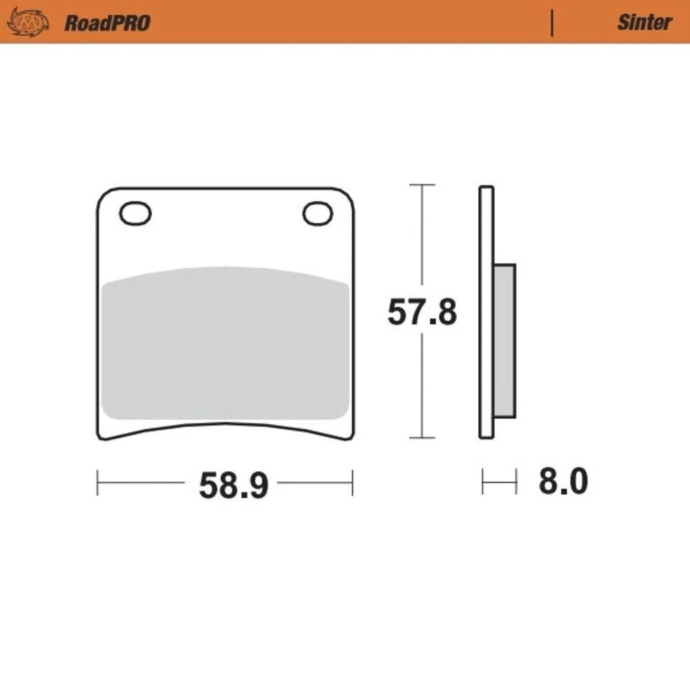 MotoMaster Front Brake Pads for Suzuki GSX1100F (1988–1990)