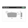 Newfren Rear Brake Pads for Suzuki DR-Z400E (2000–2021)
