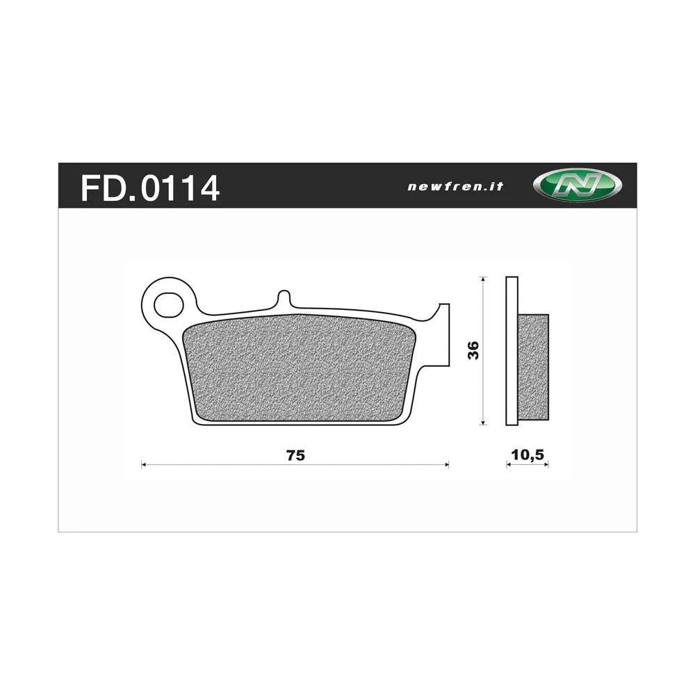 Newfren Rear Brake Pads for Suzuki DR-Z400E (2000–2021)