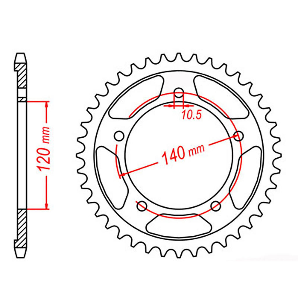 Chain Sprocket for Suzuki GSF1250FA Bandit ABS (2012)
