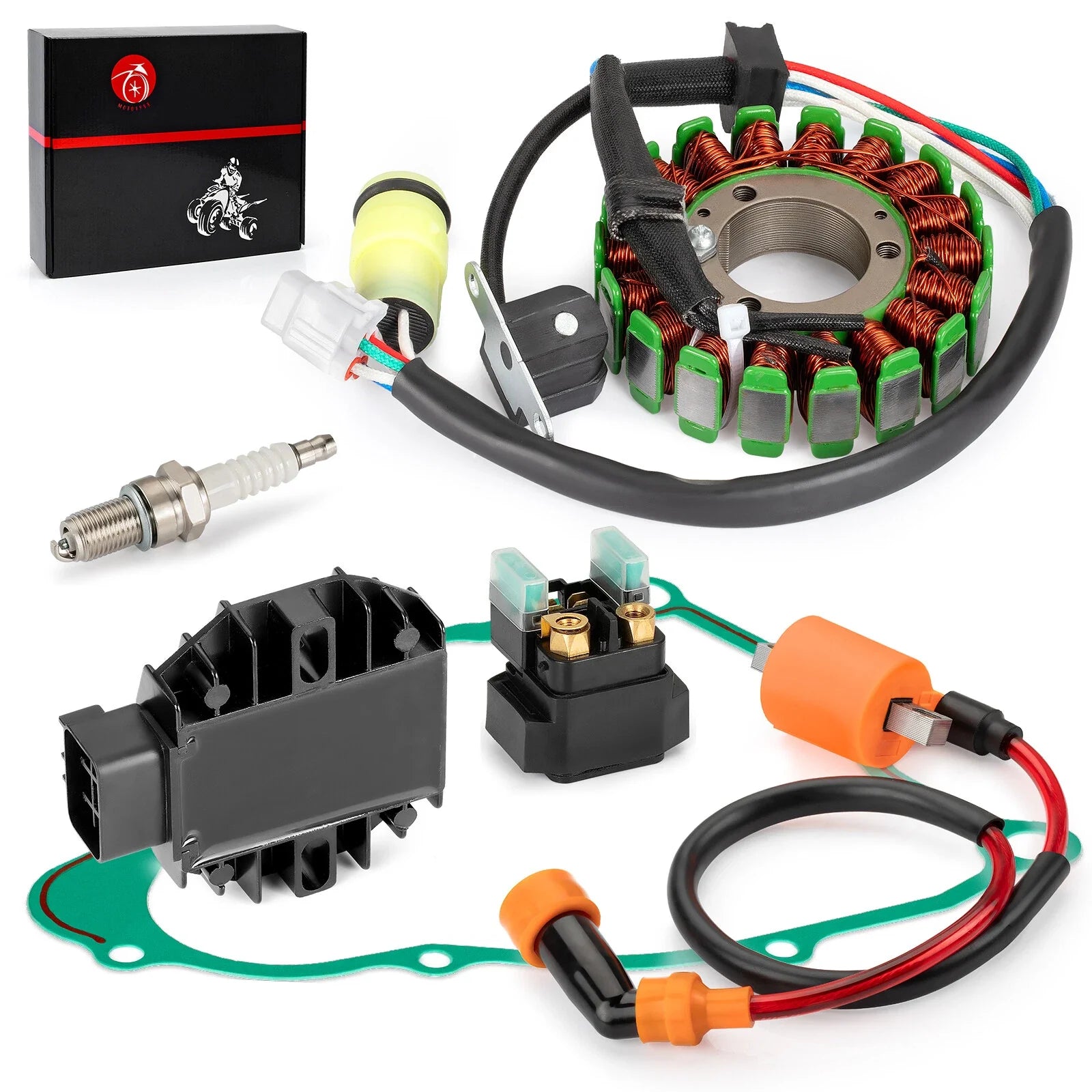 Stator Rectifier Ignition Coil Kit for Yamaha Bear Tracker 250 YFM250X (2001-2004)