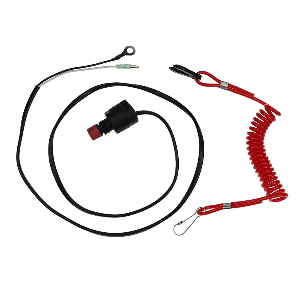 Kill Stop Switch & Safety Lanyard for Yamaha 2-Stroke Outboard 63V-82575
