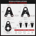 Outboard Trim & Tilt Pin Wrench Tool Set for OMC/BRP/Mercury Models