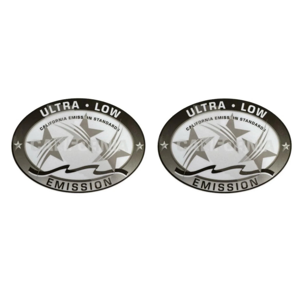 Ultra Low Emission Outboard Graphic Sticker Decal for OMC/BRP - Gray X2
