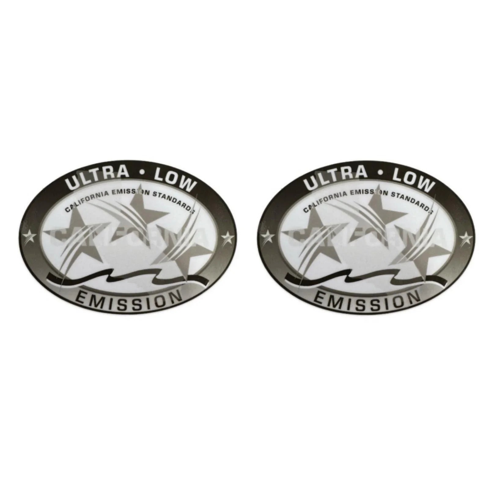 Ultra Low Emission Outboard Graphic Sticker Decal for OMC/BRP - Gray X2