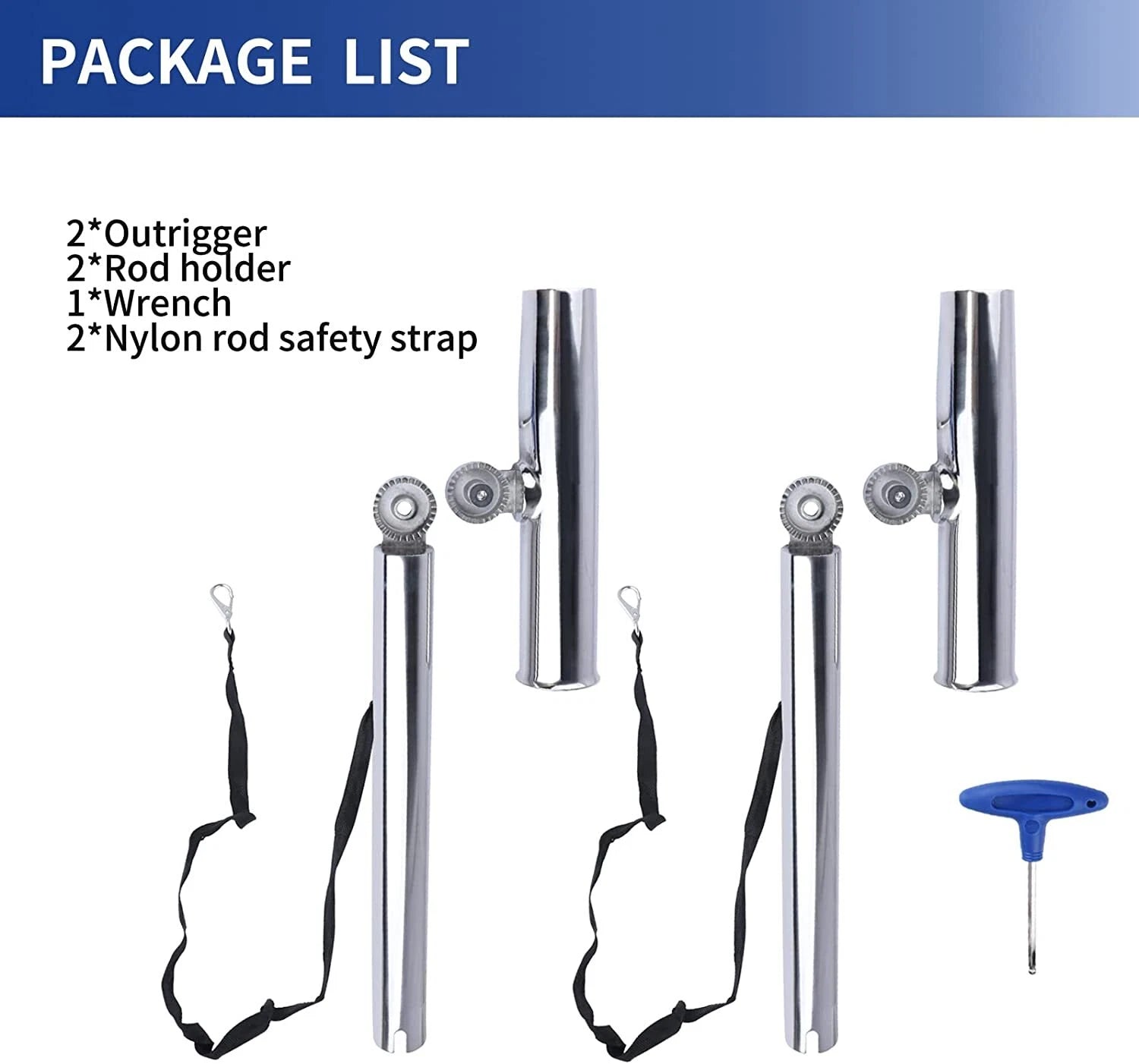 Stainless Steel Fishing Rod Holder for Boat (2020–2023)