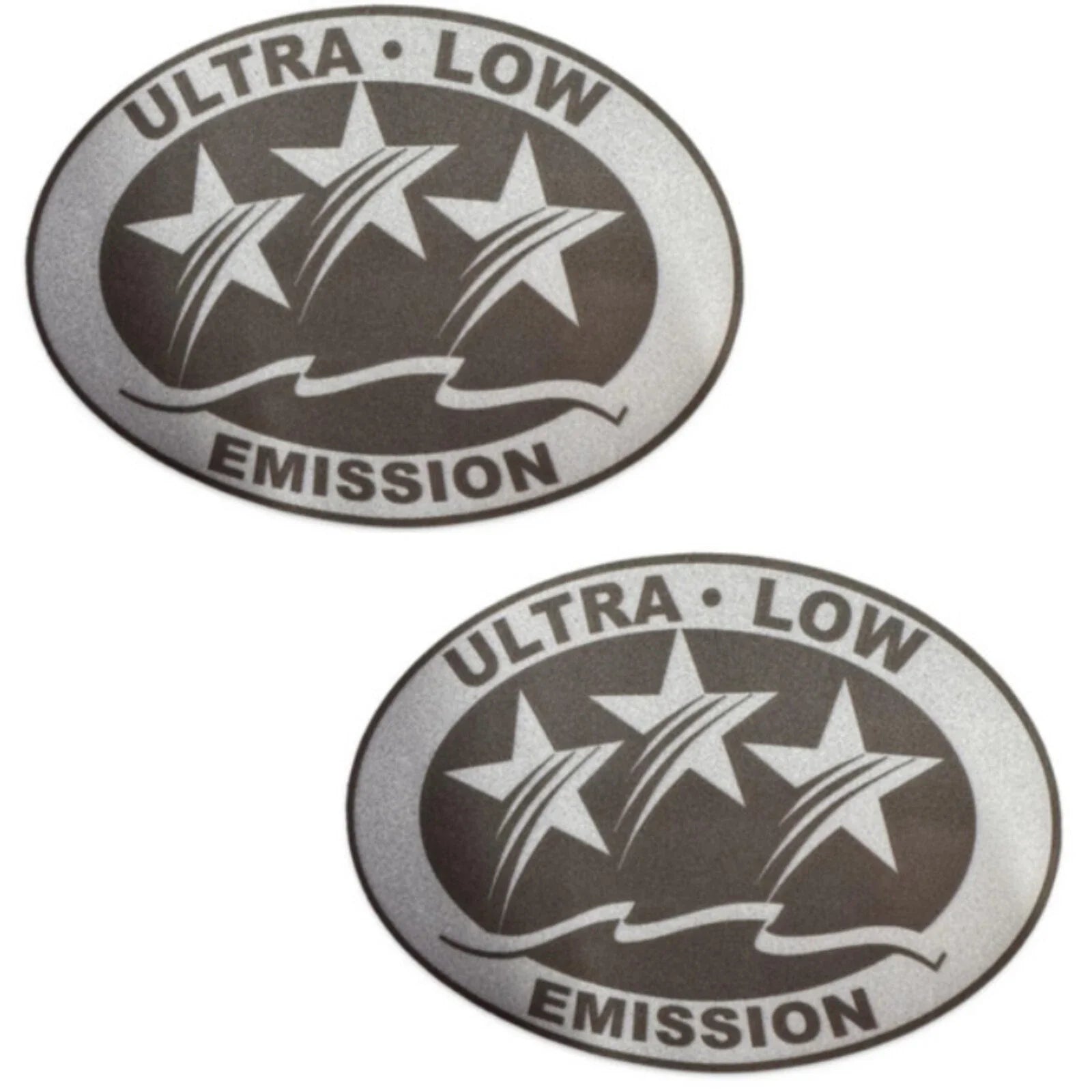 Ultra Low Emission Outboard Graphic Sticker for California DOT - Light Gray X2