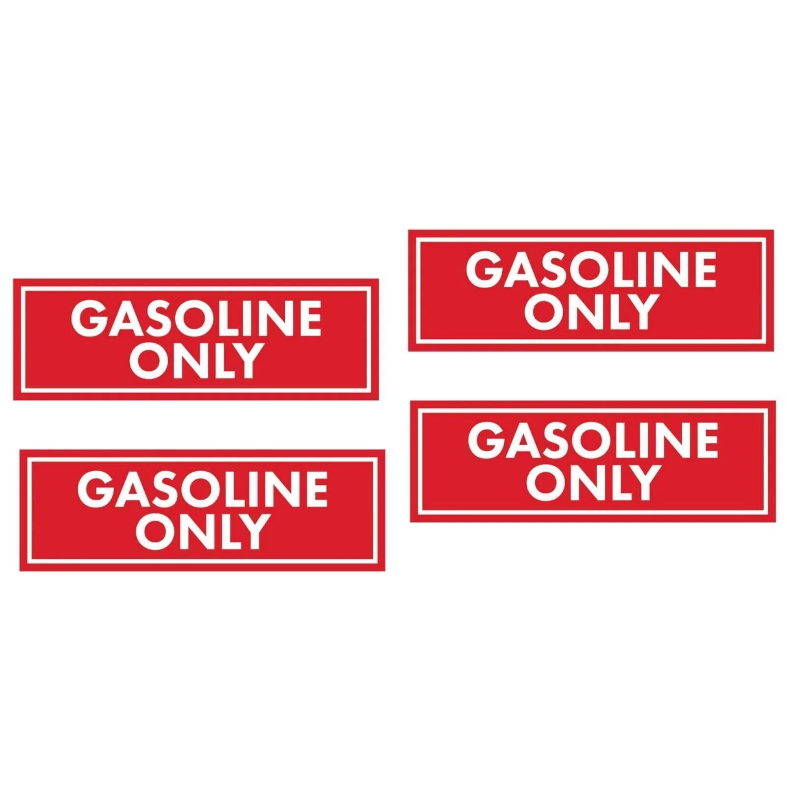 Gasoline Only Fuel Caution Warning Decal for All Boats and Jet Skis