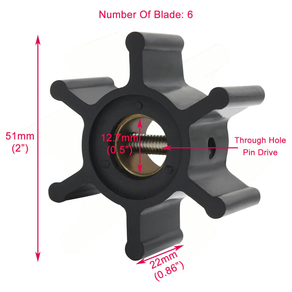 Impeller Repair Kit for Johnson/Jabsco 09-1026B 673-0001 18-3080