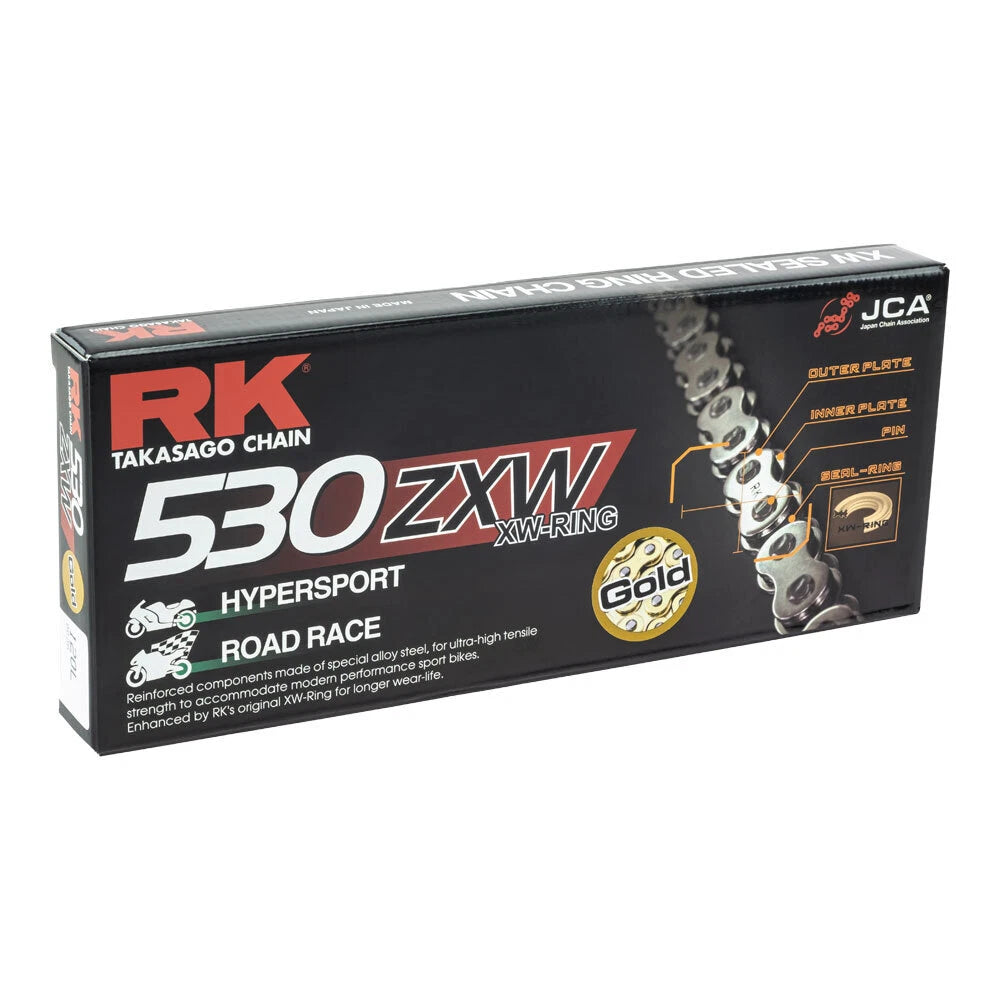 RK Chain 530 ZXW Gold for Suzuki GSX-R1000 (2007–2016)