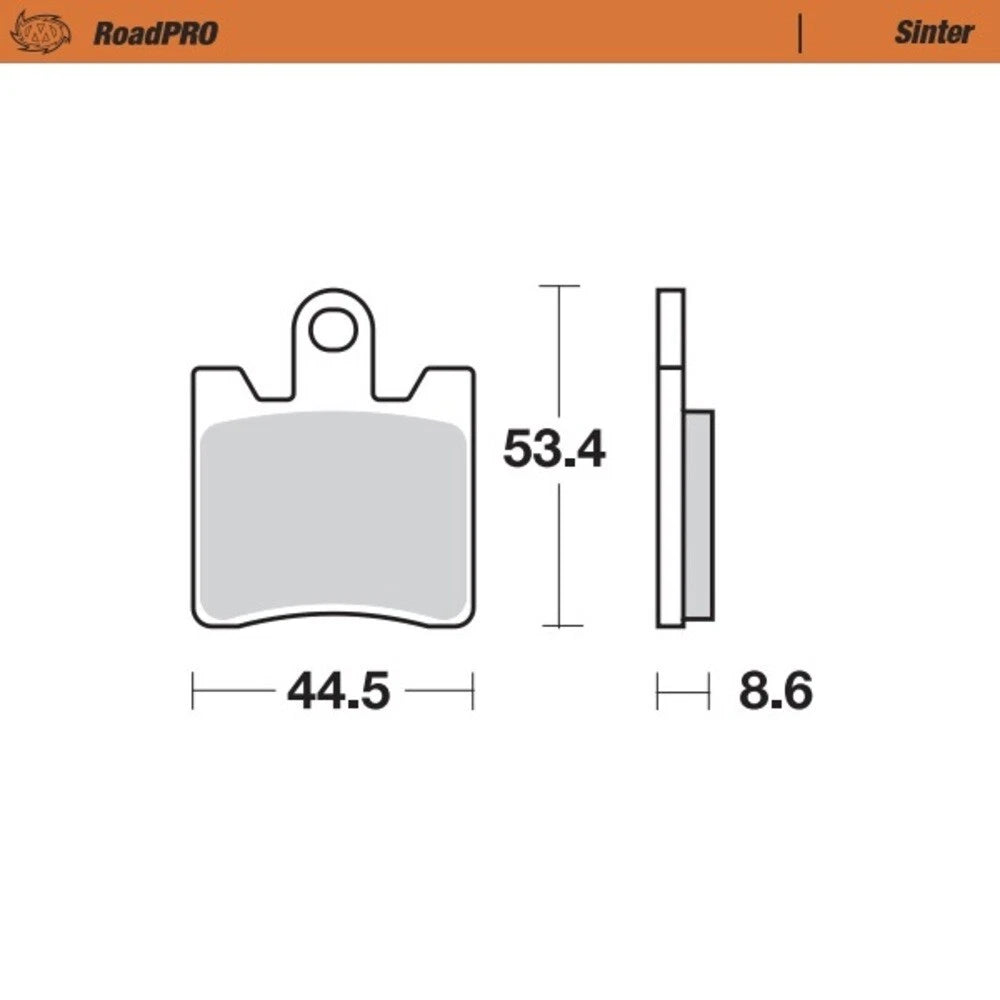 MotoMaster Front Brake Pads for Suzuki AN250 BURGMAN (2003–2006)