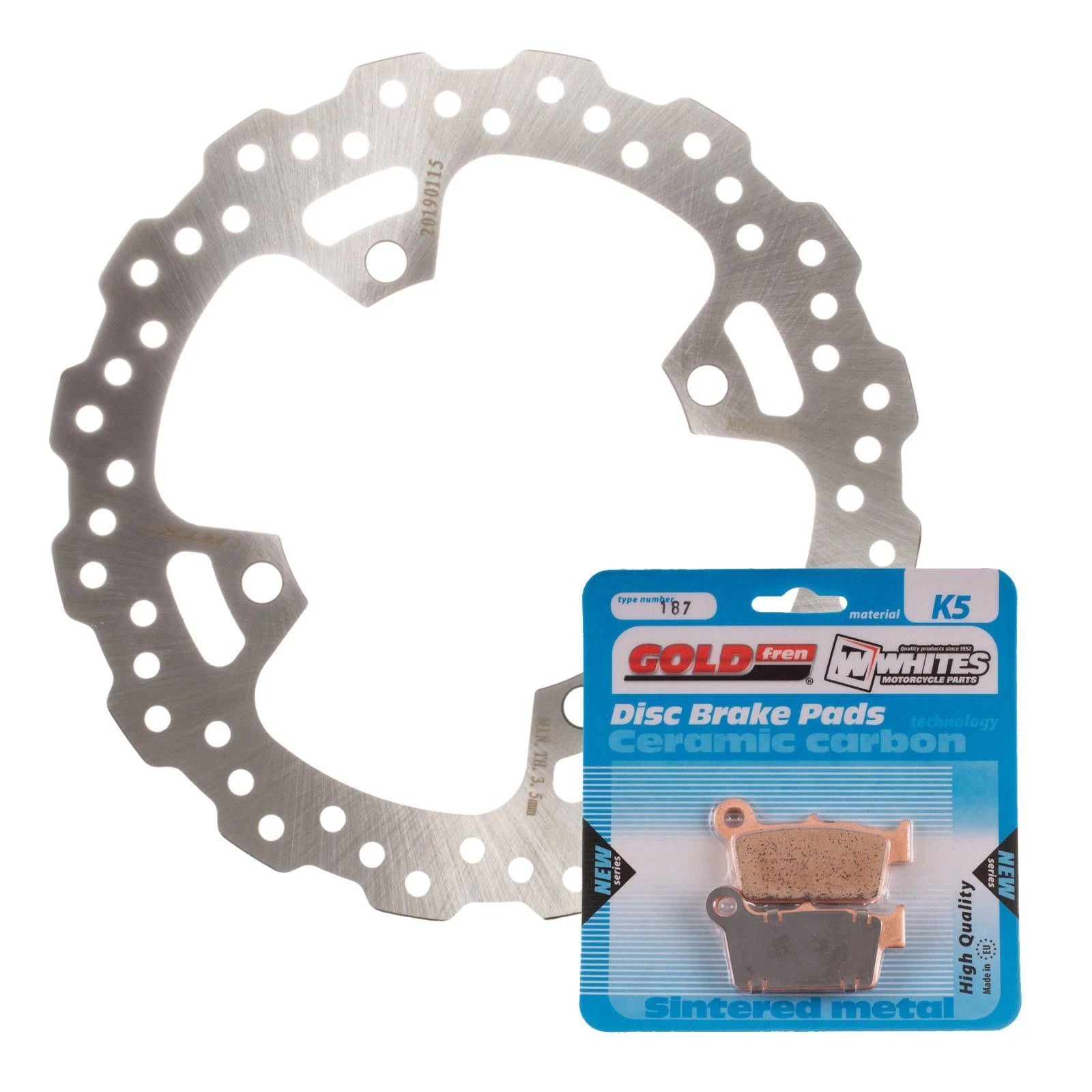 MTX Rear Brake Disc and Pad for Suzuki RMZ250 (2004–2006)