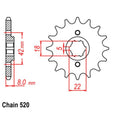 SuperSprox Chain Sprocket for Suzuki RM250 (1981)