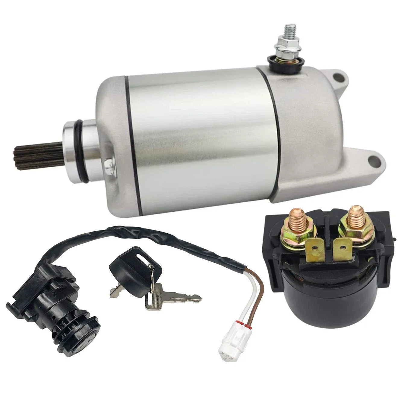 Starter for Kawasaki KVF400 (1999-2002) with Relay & Ignition Switch