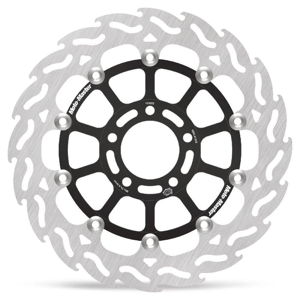 MotoMaster Flame Right Floating Front Brake Disc for Suzuki GSX-R1100 (1989–1992)