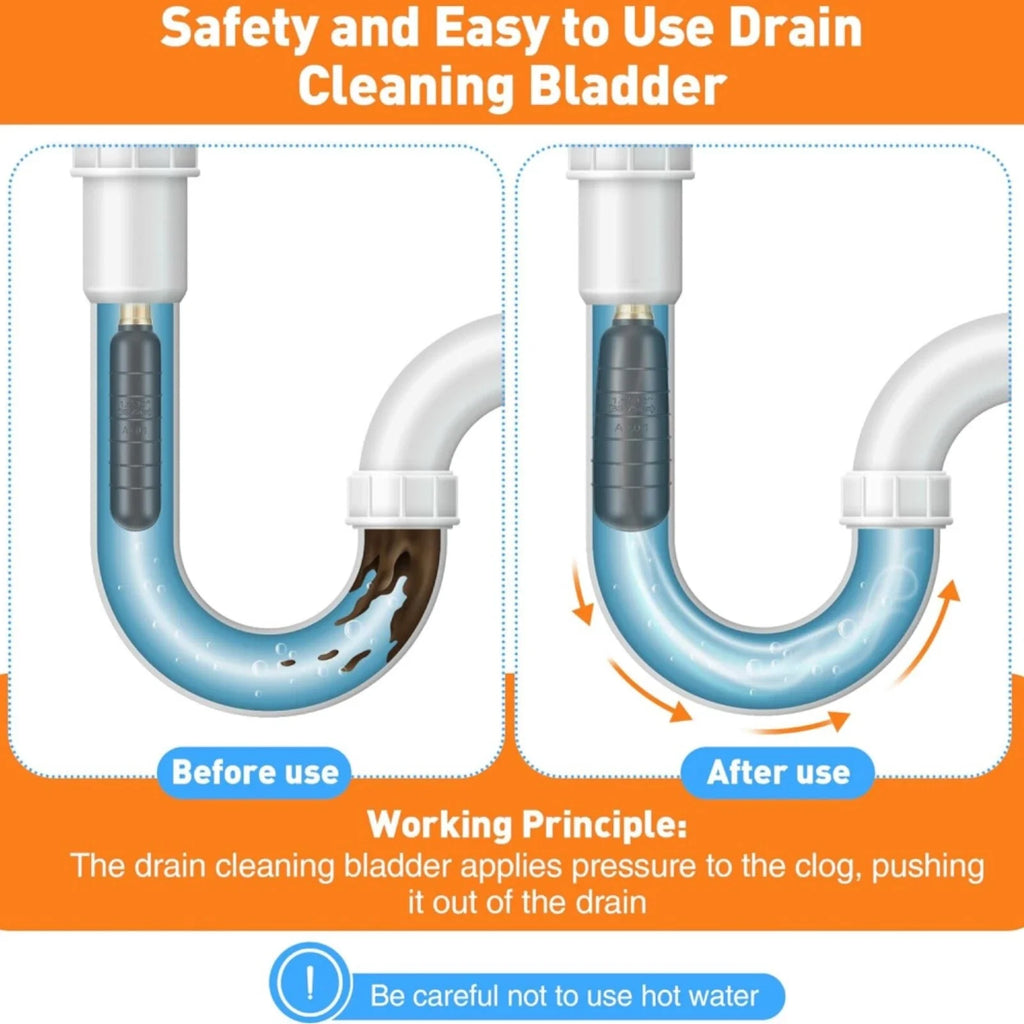1.5"-3" Drain Cleaning Bladder for Utility Plumbing Garden Hose