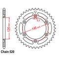 52T Rear Sprocket for Suzuki RMZ450 (2011–2018)