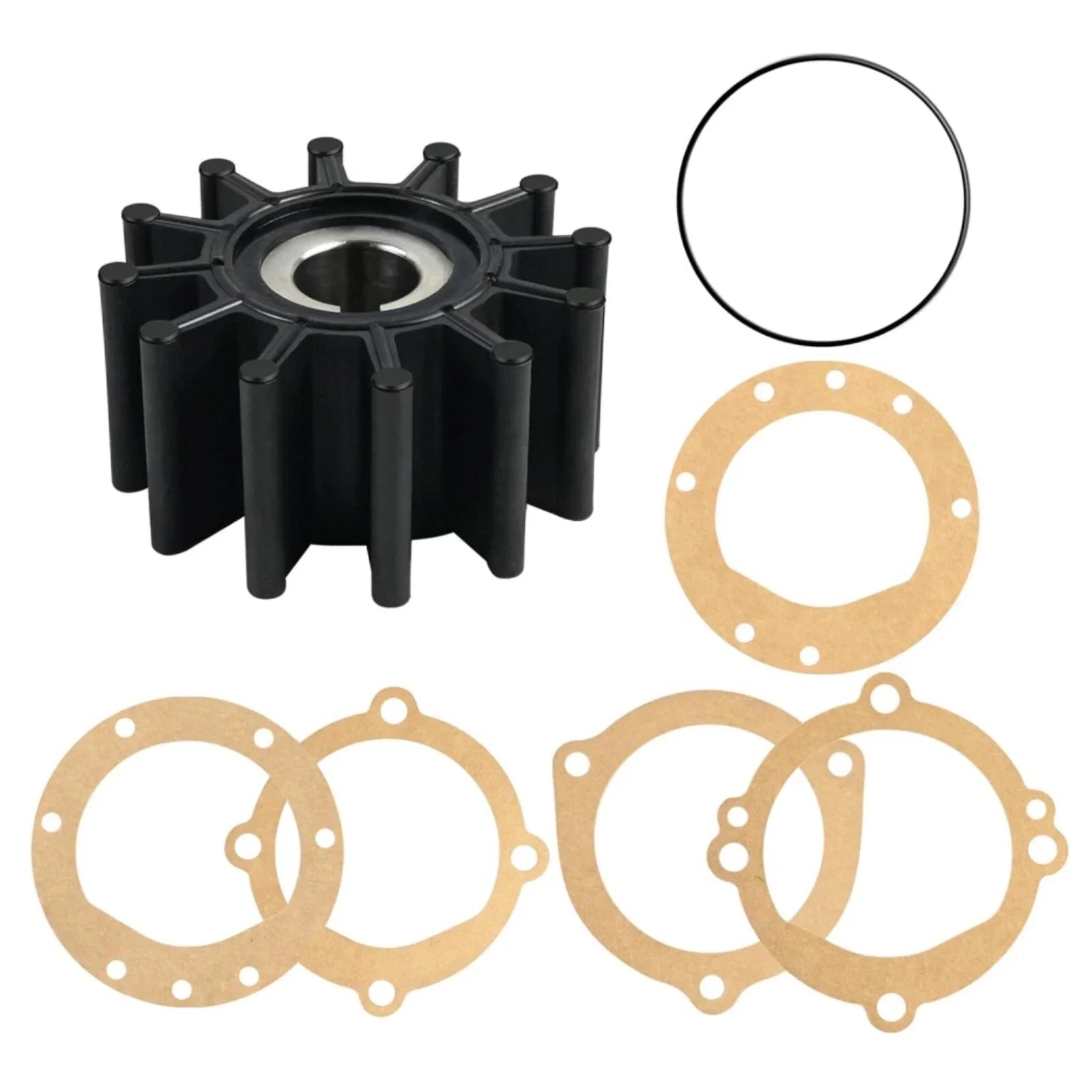 Water Pump Impeller Kit for Sherwood K75/K75B/G30/G, ONAN 132-0117