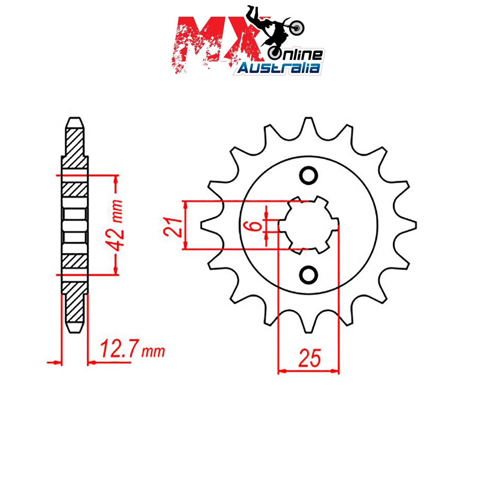 MTX Front Sprocket 18T Honda CB550K 1974-1980 10-300-18