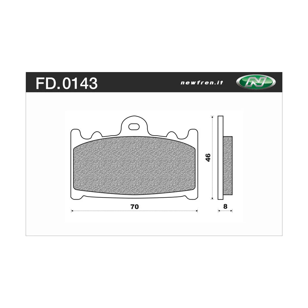 Newfren Front Brake Pads for Suzuki SV1000 (2003–2007)