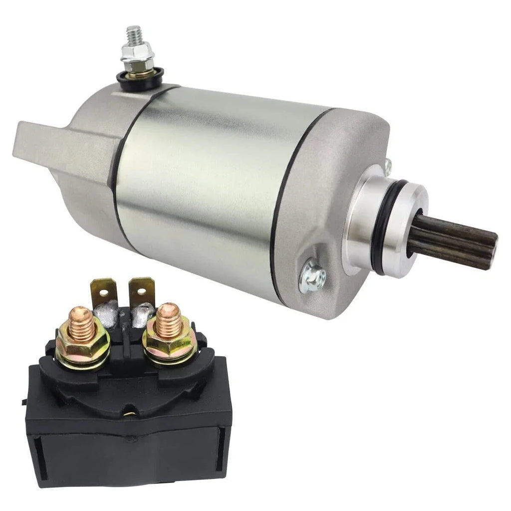 Prairie 400 Starter Motor for Kawasaki KVF400 4X4 (1999-2002) with Relay & Switch