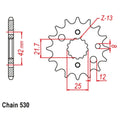SuperSprox Chain Sprocket for Suzuki GSX-R750 (1990–1992)