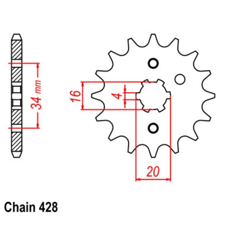 SuperSprox Chain Sprocket for Suzuki A100 (1973–1984)