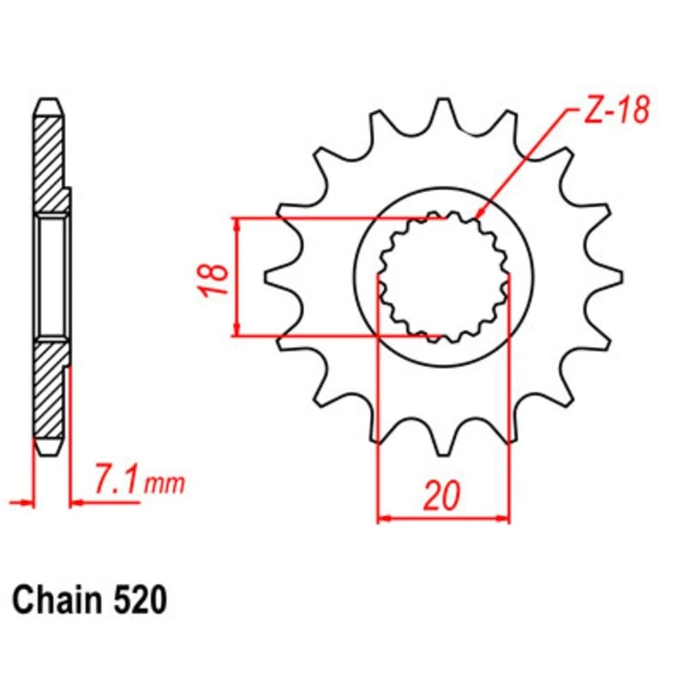 SuperSprox Chain Sprocket for Suzuki RM-Z250 (2010–2012)