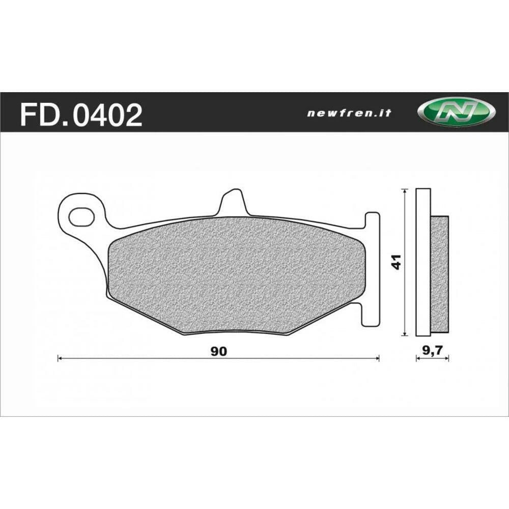 Newfren Rear Brake Pads for Suzuki GSX-R1000 (2007–2008)