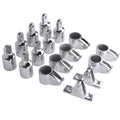 1" Bimini Top Bow Jaw Slide Cap Eye End Deck Hinge Fittings for Boats