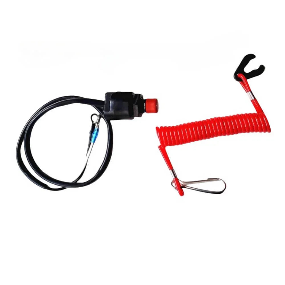 Kill Stop Switch & Safety Lanyard for Yamaha 2-Stroke Outboard 63V-82575