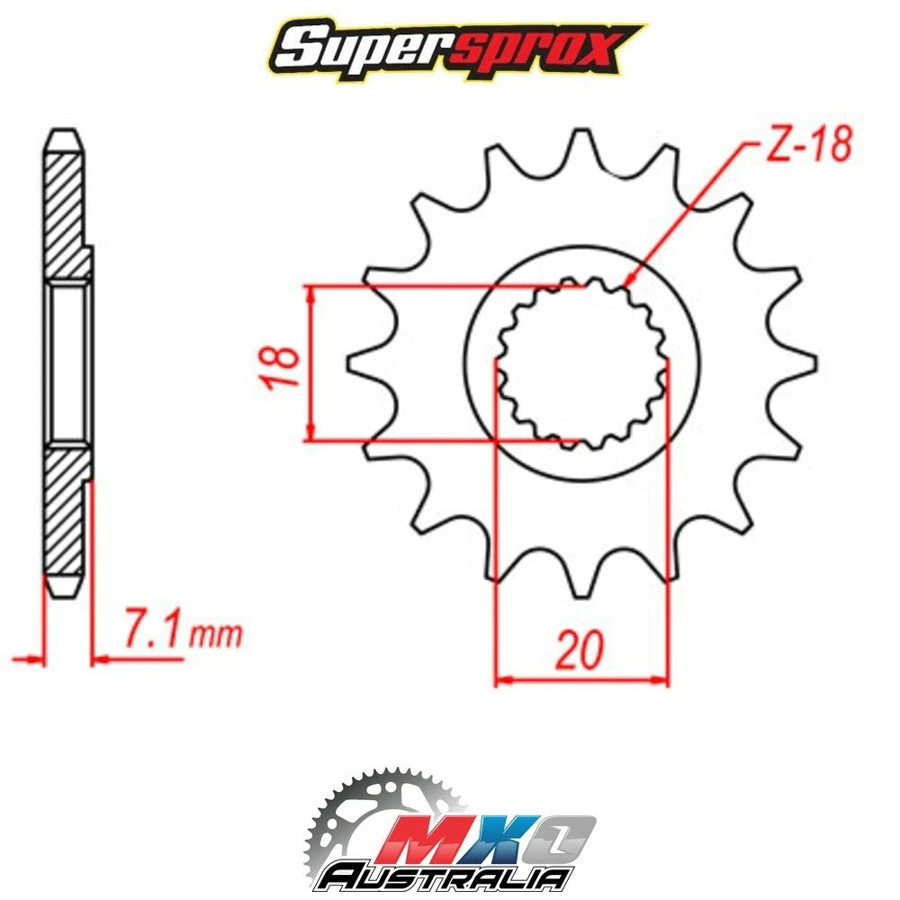 11T Front Sprocket for Suzuki RM125 (1980–2012)