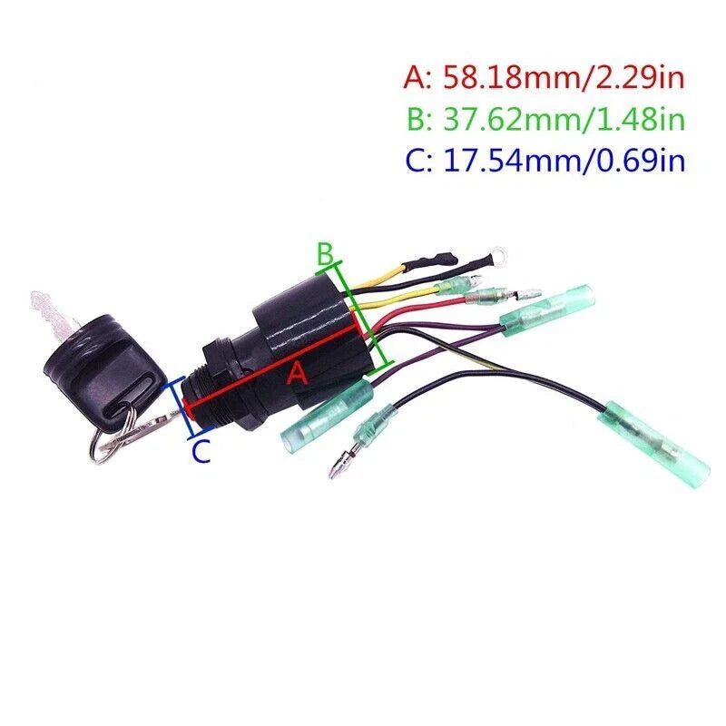 Boat Ignition Key Switch for Mercury Outboard Control Box Motor
