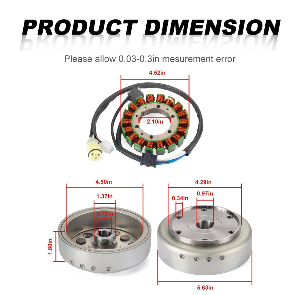 Flywheel Stator for Yamaha Rhino 660 YXR66F (2004-2007)