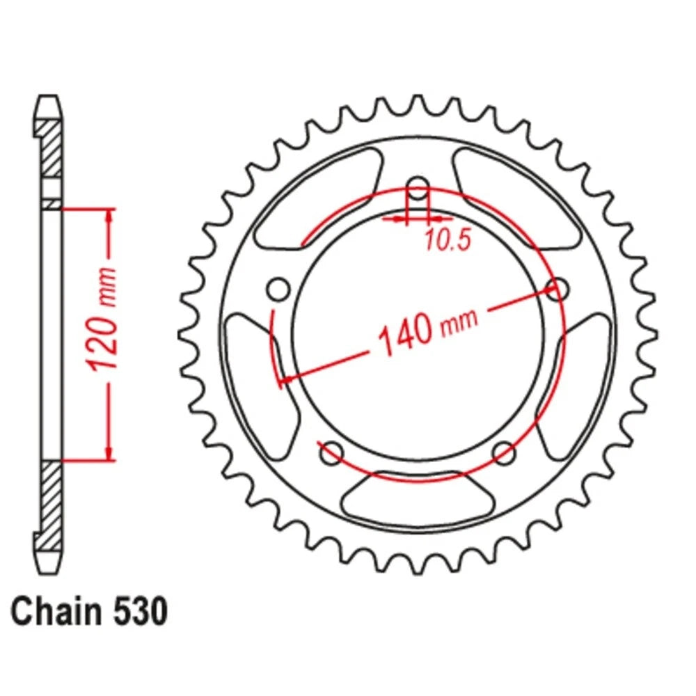 SuperSprox Chain Sprocket for Suzuki GSX-R1000 (2001–2006)