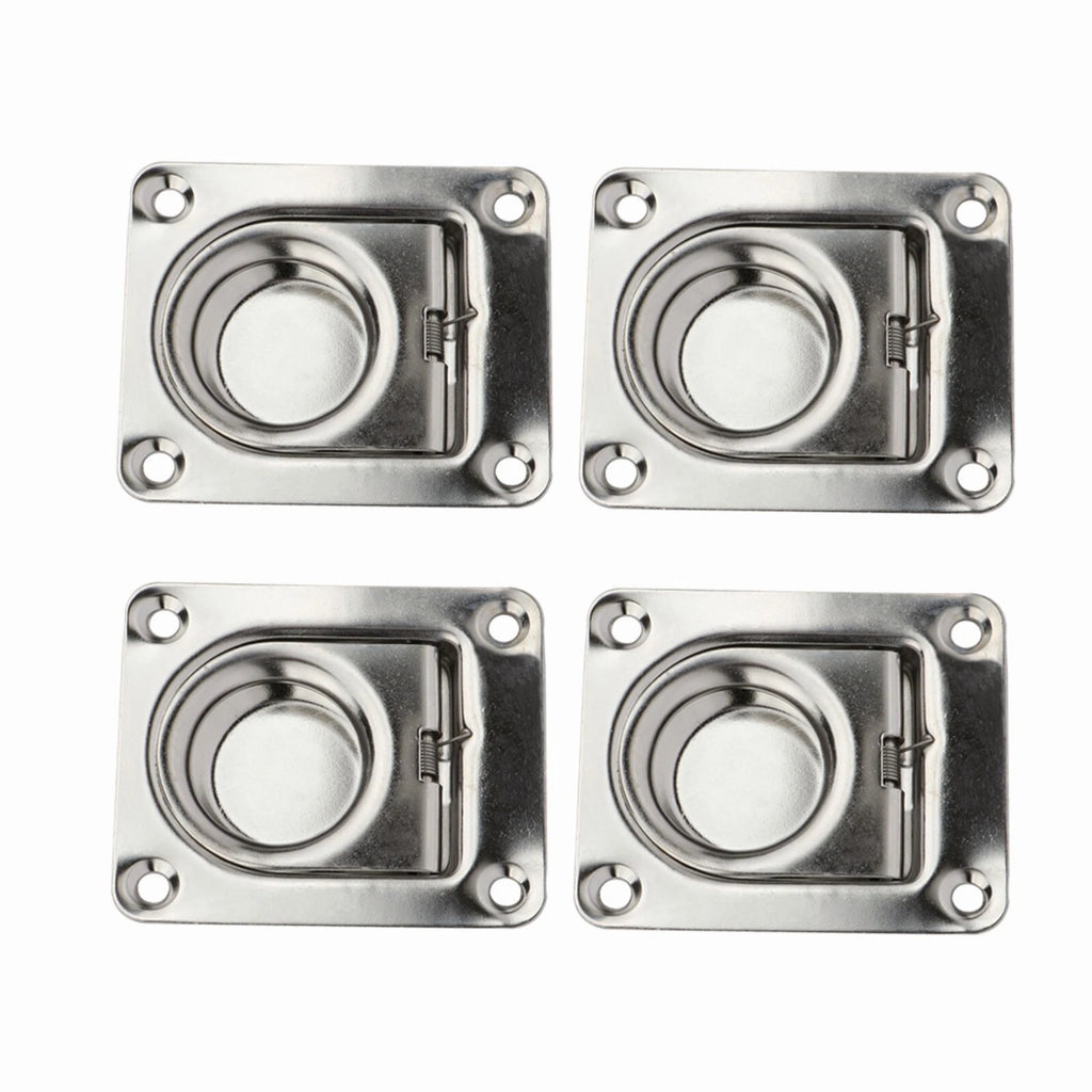 Stainless Steel Pull Ring Spring Handle Latch for Marine Boat