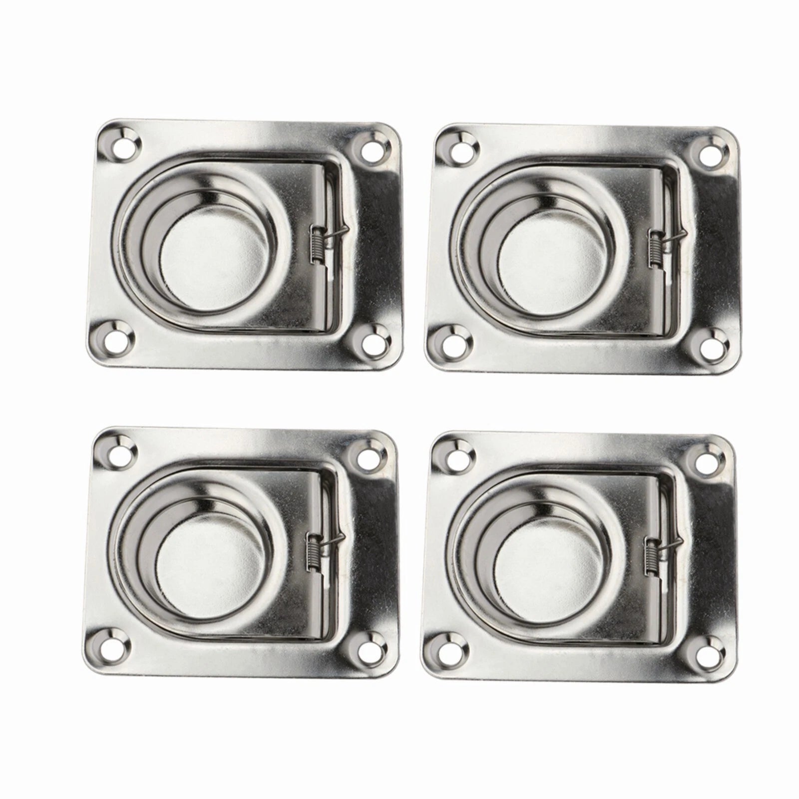 Stainless Steel Pull Ring Spring Handle Latch for Marine Boat