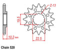 Front Sprocket 14T for Suzuki GSF250 Bandit (2000–2001)