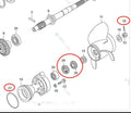 Lower Unit Oil Seal for Tohatsu HZZ3/HZY3/HZX2