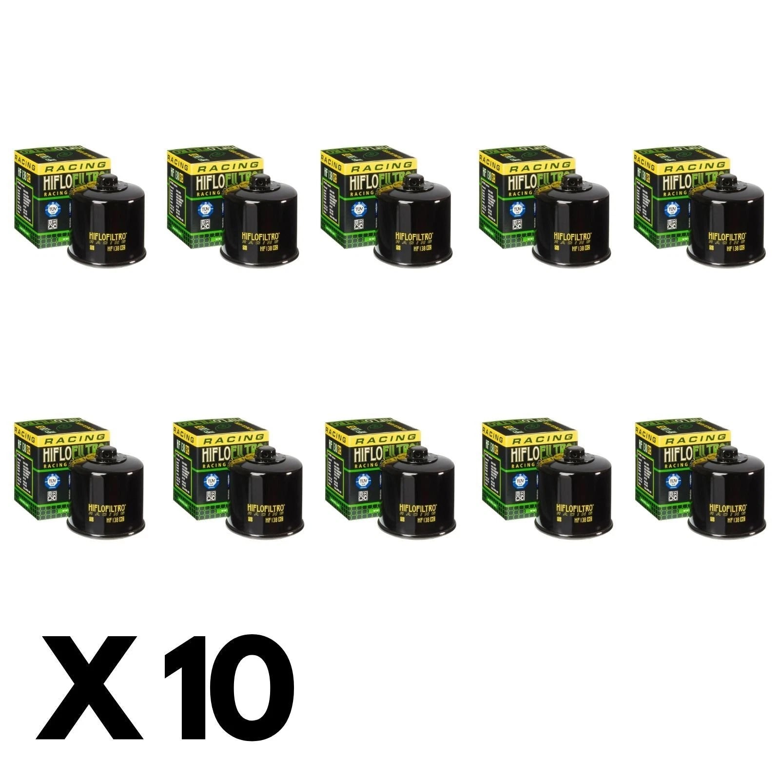 10 Pack Hiflo Oil Filter for Suzuki GSX-S1000 (2018–2019)