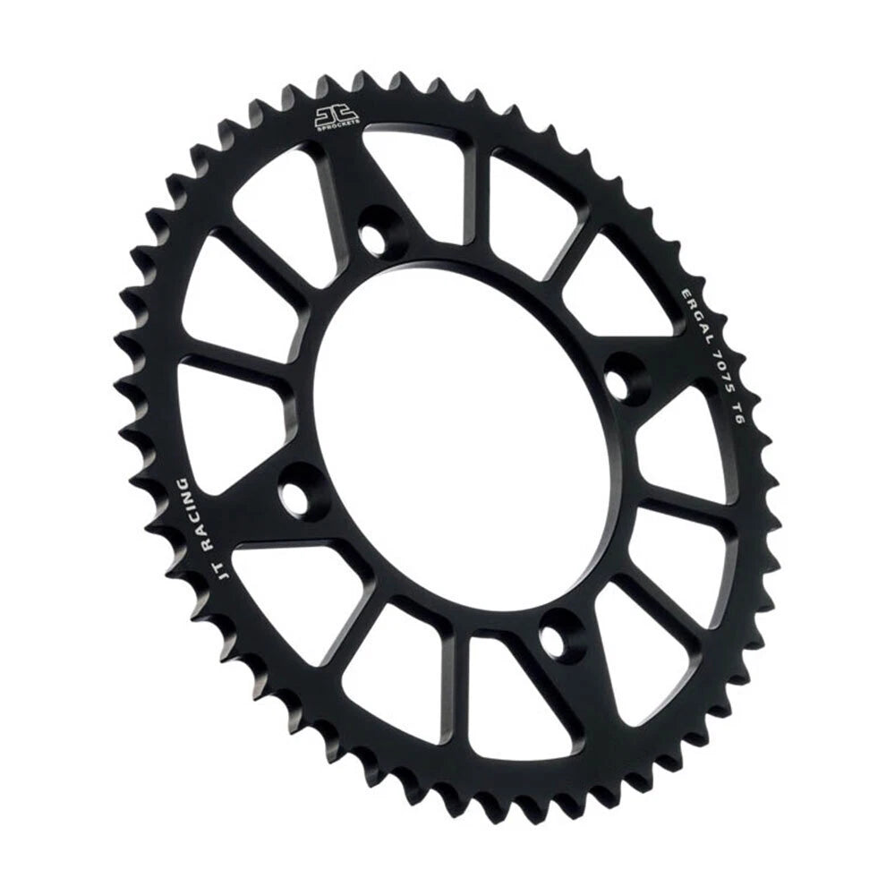 JT Alloy Racelite Black 51T Rear Sprocket for Suzuki RM85 (2002–2016)