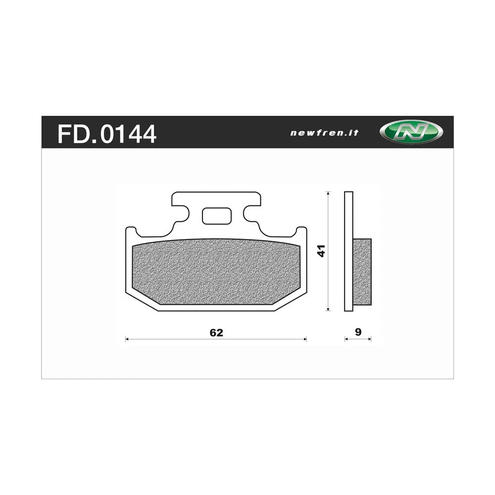 Newfren Rear Brake Pads for Suzuki RMX250 (1989–1993)