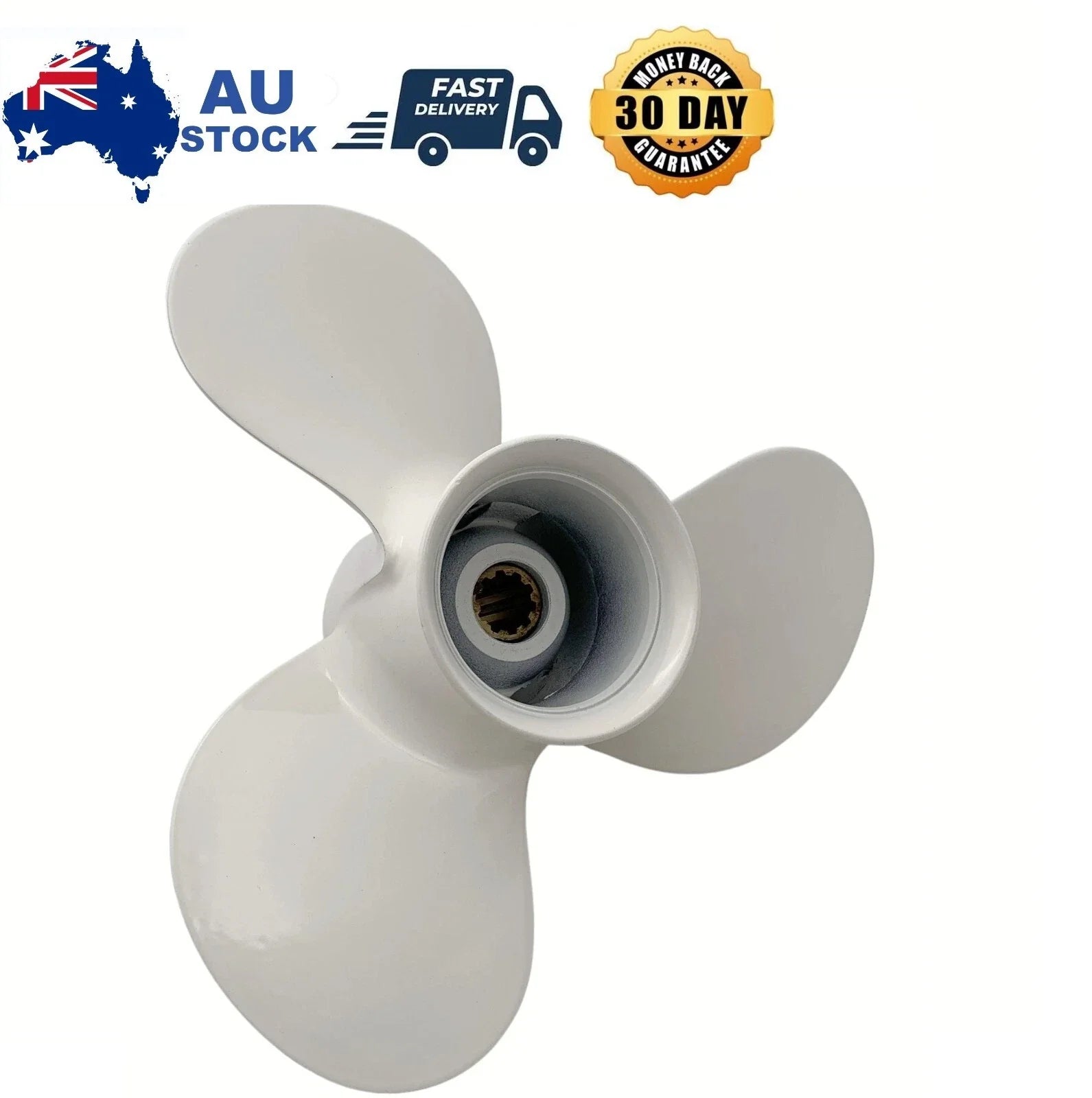 Boat Propeller 9 7/8x10 1/2 for Yamaha 25-30HP Aluminum 10 Tooth