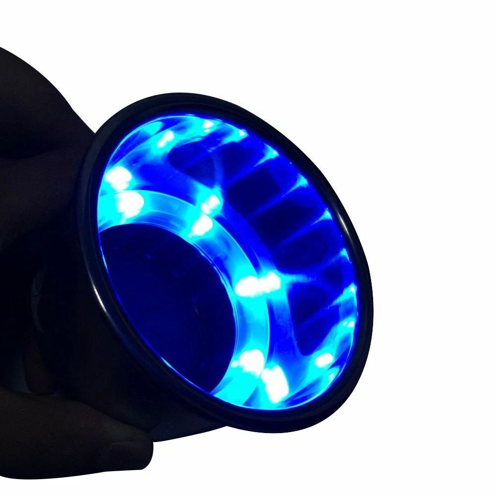Blue LED Light Stainless Steel Cup Drink Holder for Marine Yacht Boat RV