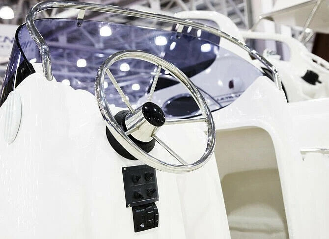 Stainless Steel 11'' 5 Spokes Boat Steering Wheel for Marine Yacht