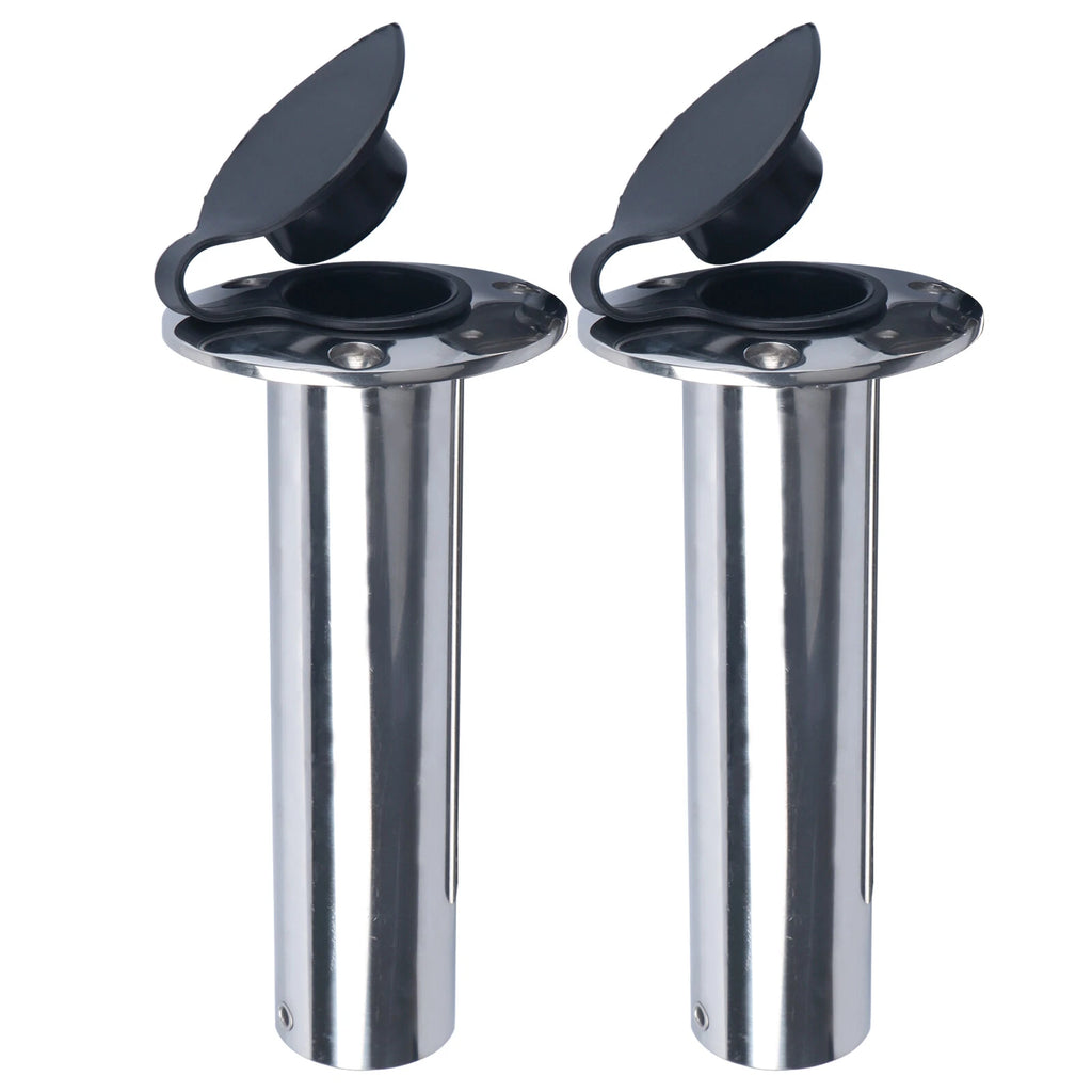 Marine 316 Stainless Steel Fishing Rod Holder 90° Flush Mount for Boat RV