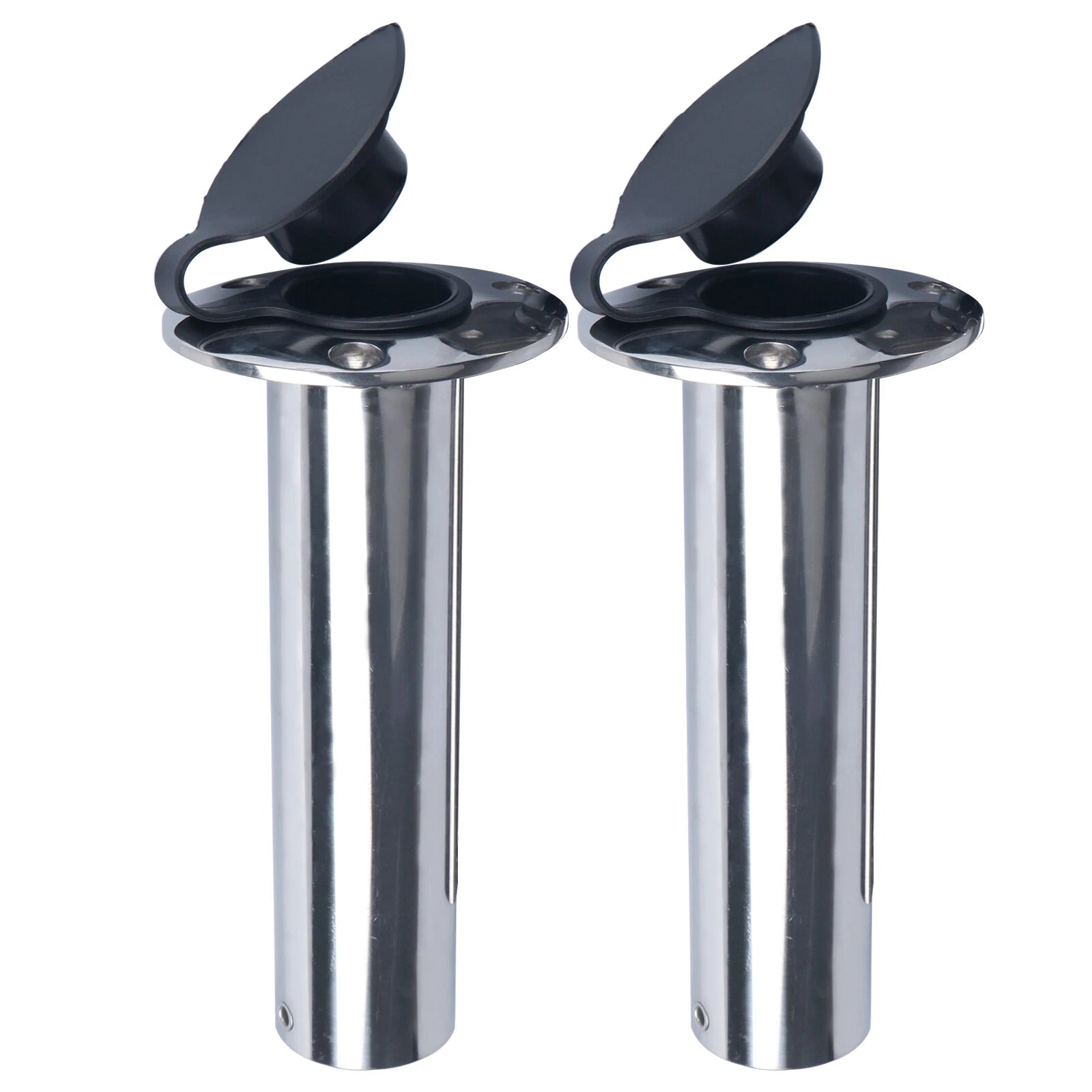 Marine 316 Stainless Steel Fishing Rod Holder 90° Flush Mount for Boat RV