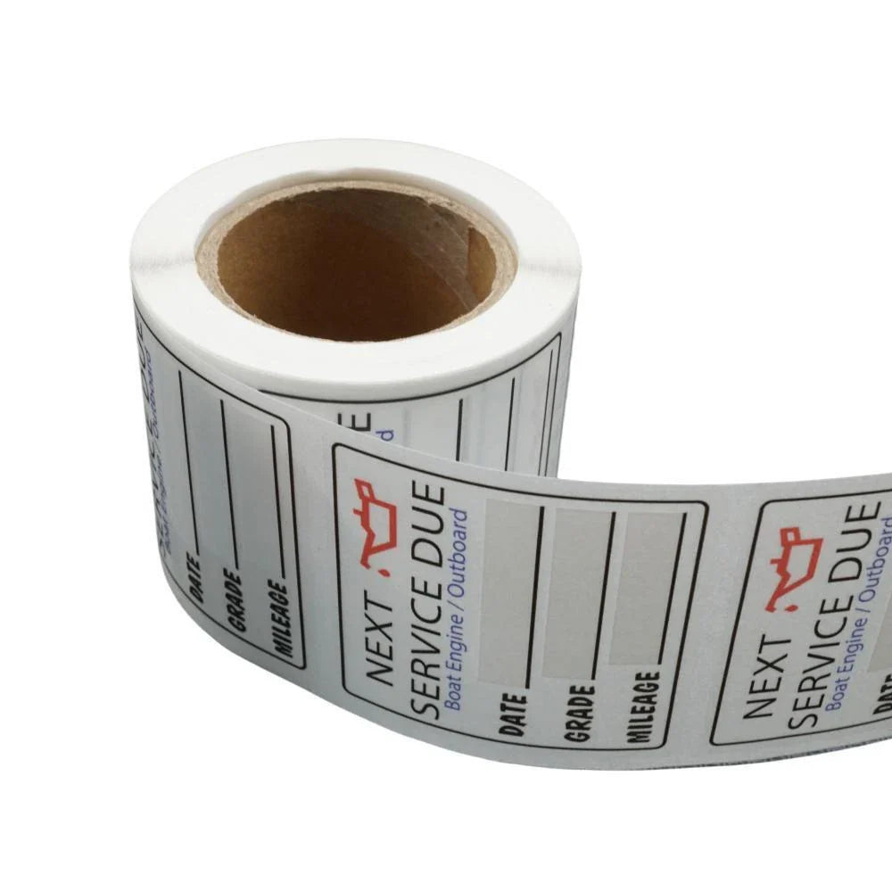 200PCS Oil Change Reminder Stickers for Auto Service Due Label