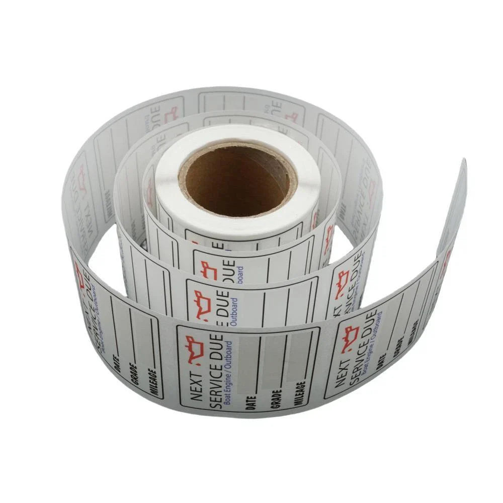 200PCS Oil Change Reminder Stickers for Auto Service Due Label
